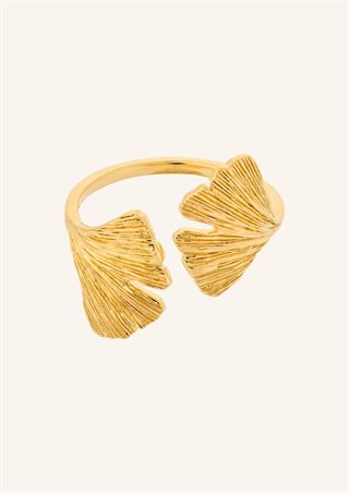 Pernille Corydon - Biloba Ring  -Guld